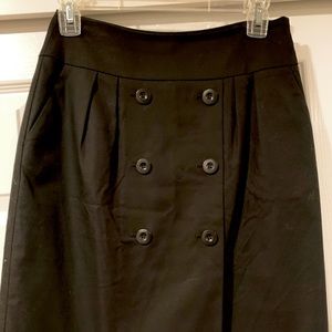 Halogen Button Lined Ponte Pencil Skirt